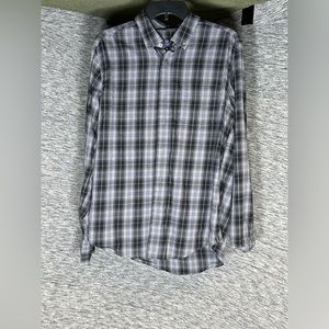 George black, white, and gray button down size medium